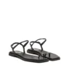 d-amber infra 0 D-AMBER – Sandales en cuir avec logo métallique