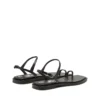d-amber infra 0 D-AMBER – Sandales en cuir avec logo métallique