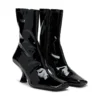 d-amber md bt Bottines D-Amber en PU stretch verni
