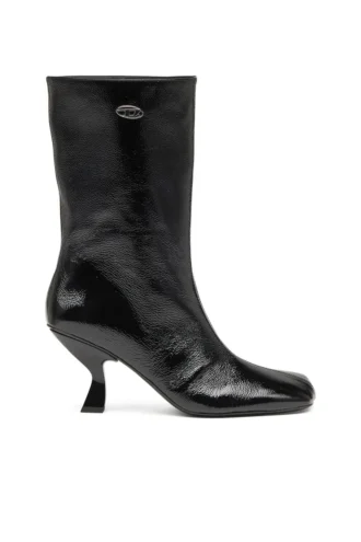 d-amber tube 75 D-Amber – Bottines à bout carré effet naplak
