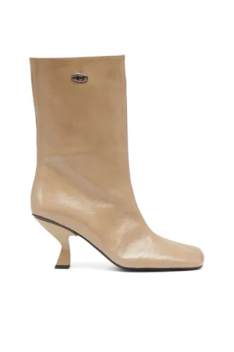 d-amber tube 75 D-Amber – Bottines à bout carré effet naplak