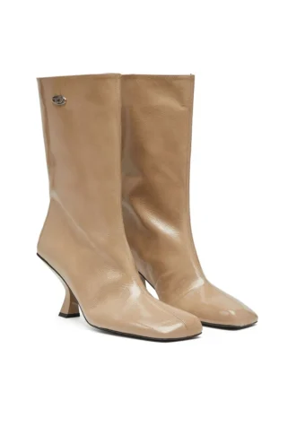 d-amber tube 75 D-Amber – Bottines à bout carré effet naplak