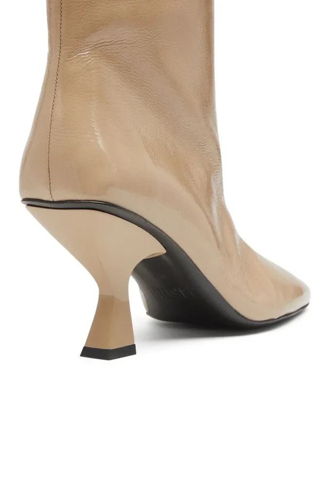 d-amber tube 75 D-Amber – Bottines à bout carré effet naplak