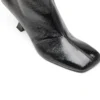 d-amber tube 75 D-Amber – Bottines à bout carré effet naplak
