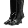 d-amber tube 75 D-Amber – Bottines à bout carré effet naplak