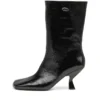 d-amber tube 75 D-Amber – Bottines à bout carré effet naplak