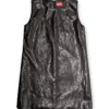 d-ares Mini-robe enduite avec Oval D en relief