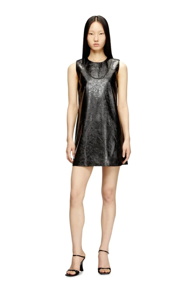 d-ares Mini-robe enduite avec Oval D en relief