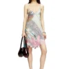 d-aria Robe nuisette en viscose avec imprimé héraldique