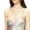 d-aria Robe nuisette en viscose avec imprimé héraldique