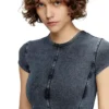 d-cupsleeves Mini-robe en jersey aspect denim