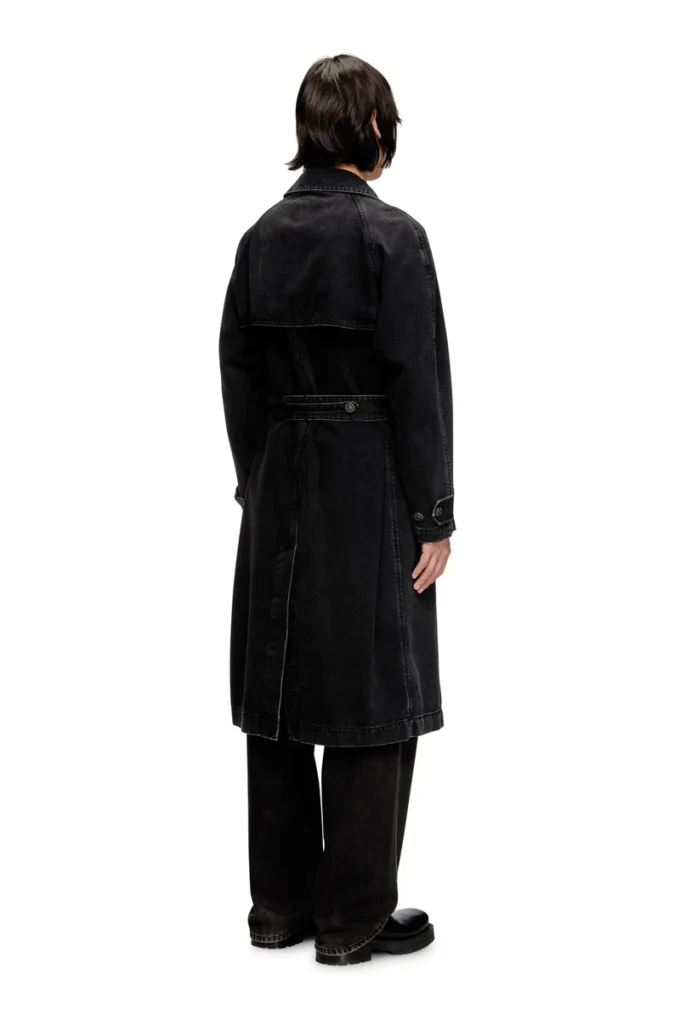 d-delirious-d Trench-coat en denim délavé