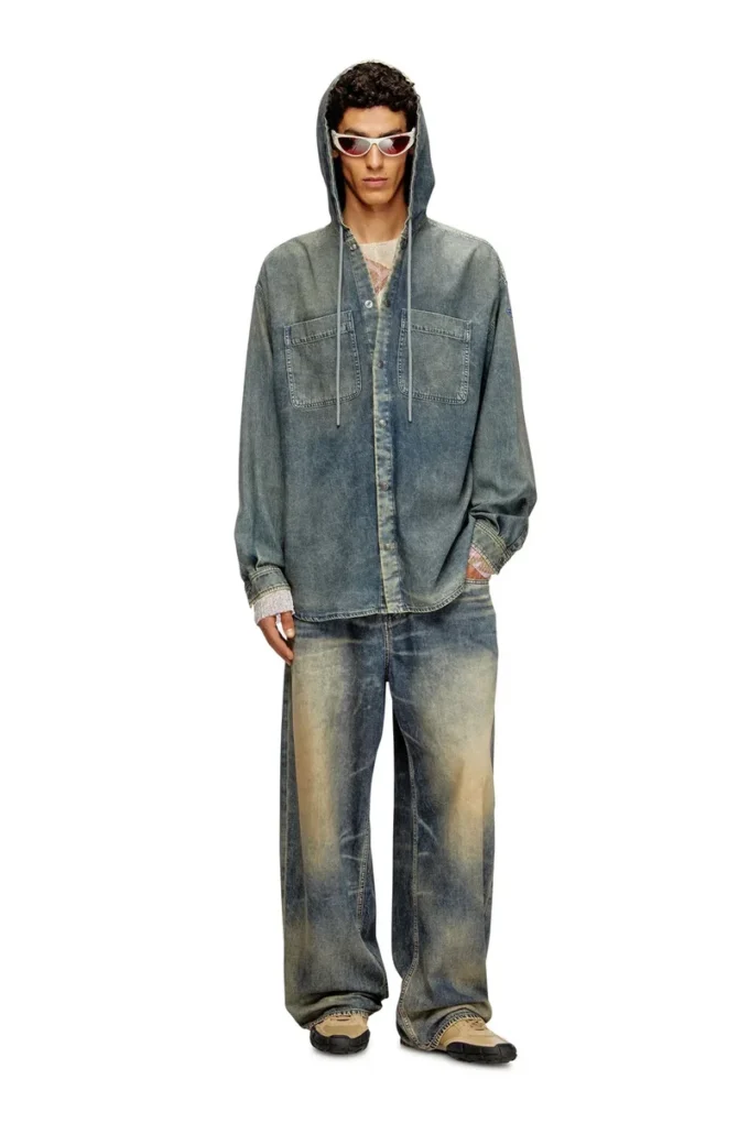 d-dewny-hood-s2 Surchemise en denim enduit marbré