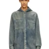 d-dewny-hood-s2 Surchemise en denim enduit marbré