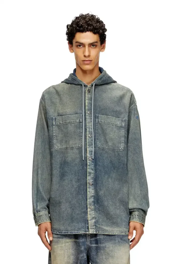d-dewny-hood-s2 Surchemise en denim enduit marbré