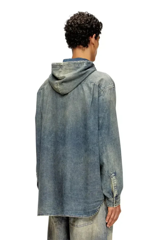 d-dewny-hood-s2 Surchemise en denim enduit marbré