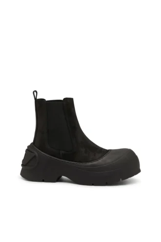 d-donald beatle Bottines Chelsea D-Donald en daim ciré et caoutchouc