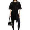 d-eivor Robe t-shirt avec nœud sur le devant