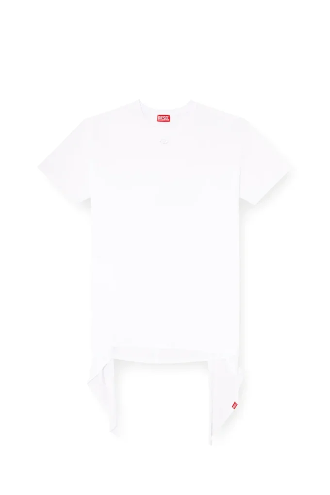 d-eivor Robe t-shirt avec nœud sur le devant