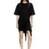 d-eivor Robe t-shirt avec nœud sur le devant