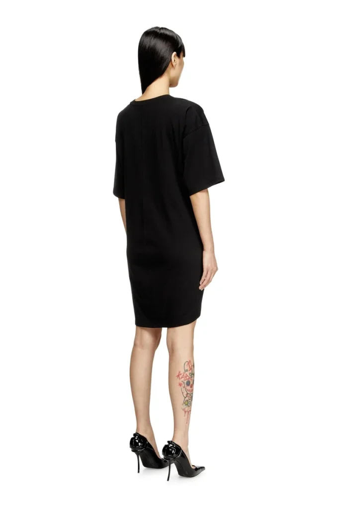 d-eivor Robe t-shirt avec nœud sur le devant