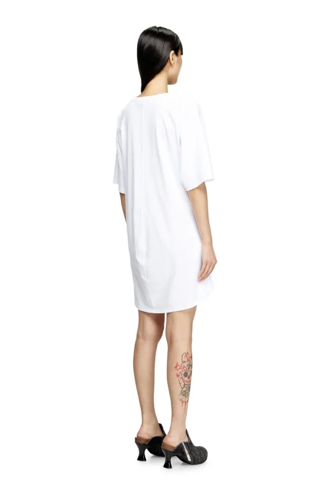 d-eivor Robe t-shirt avec nœud sur le devant