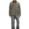 d-elmo-fsh Veste en denim à motif pied-de-poule