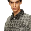 d-elmo-fsh Veste en denim à motif pied-de-poule
