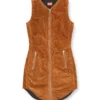 d-enea Mini-robe en coton avec fermeture éclair sur le devant