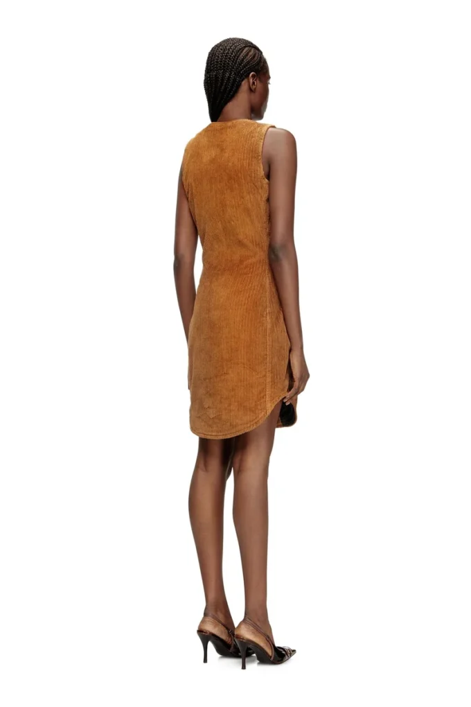 d-enea Mini-robe en coton avec fermeture éclair sur le devant