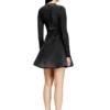 d-eopre Robe courte en scuba marbré