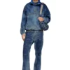 d-flow-fse Veste pull en denim effet sale