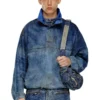 d-flow-fse Veste pull en denim effet sale