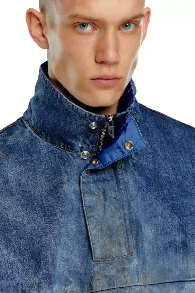 d-flow-fse Veste pull en denim effet sale