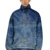 d-flow-fse Veste pull en denim effet sale