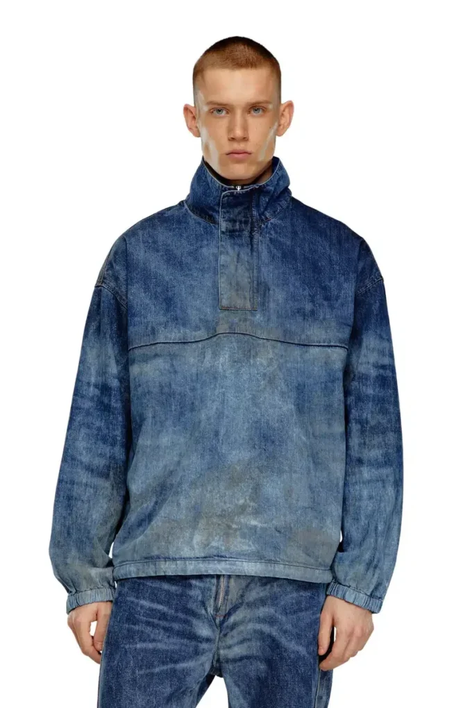d-flow-fse Veste pull en denim effet sale