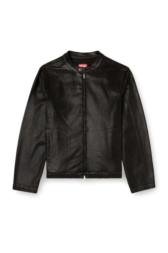 d-glory jogg Veste moto en JoggJeans enduit brillant