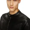 d-glory jogg Veste moto en JoggJeans enduit brillant