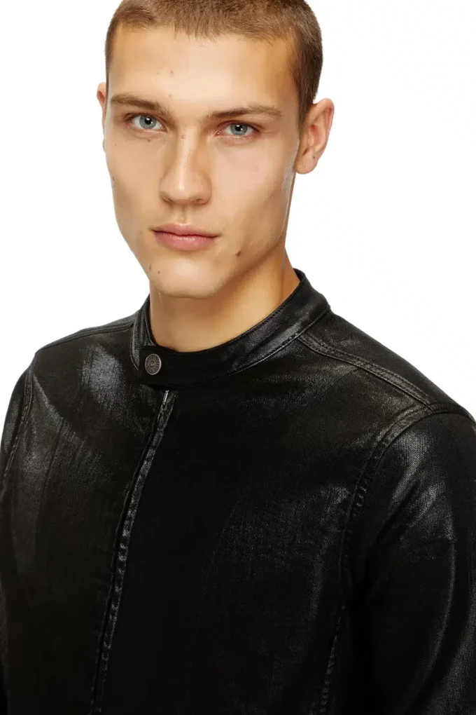d-glory jogg Veste moto en JoggJeans enduit brillant