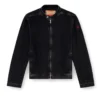 d-glory Veste moto en denim délavé