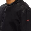 d-glory Veste moto en denim délavé