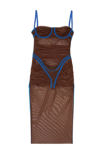 d-haily Robe transparente avec contour lingerie