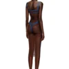 d-haily Robe transparente avec contour lingerie