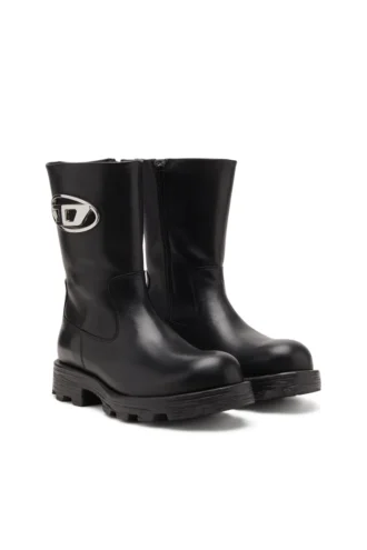 d-hammer bkr d w Bottes D-Hammer-Biker en cuir brillant