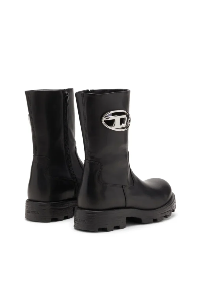 d-hammer bkr d w Bottes D-Hammer-Biker en cuir brillant