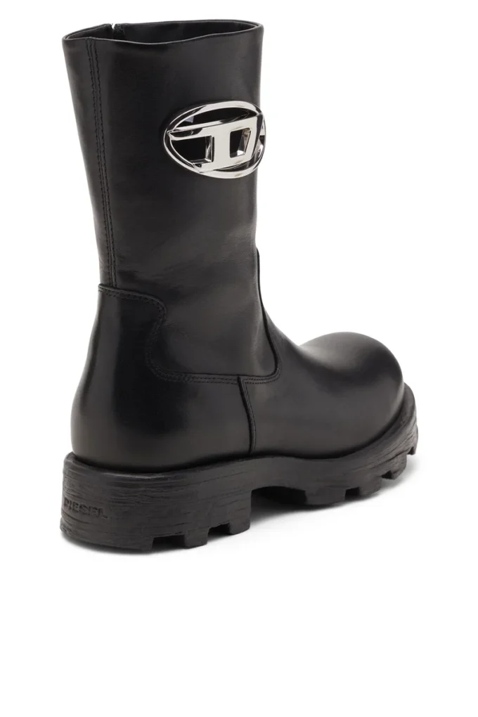 d-hammer bkr d w Bottes D-Hammer-Biker en cuir brillant