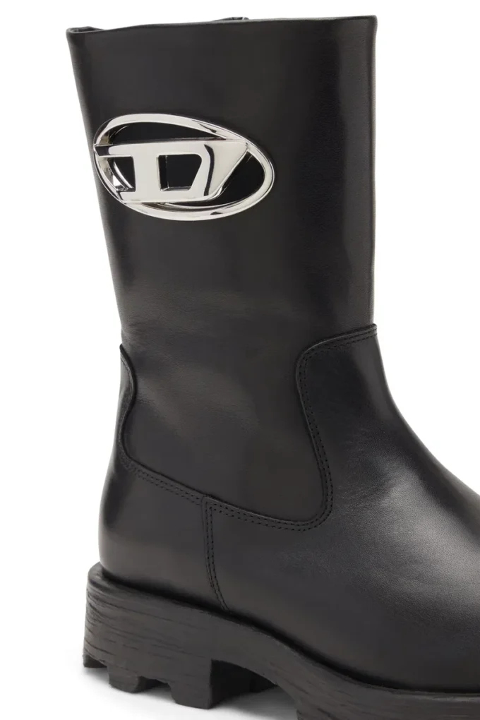 d-hammer bkr d w Bottes D-Hammer-Biker en cuir brillant