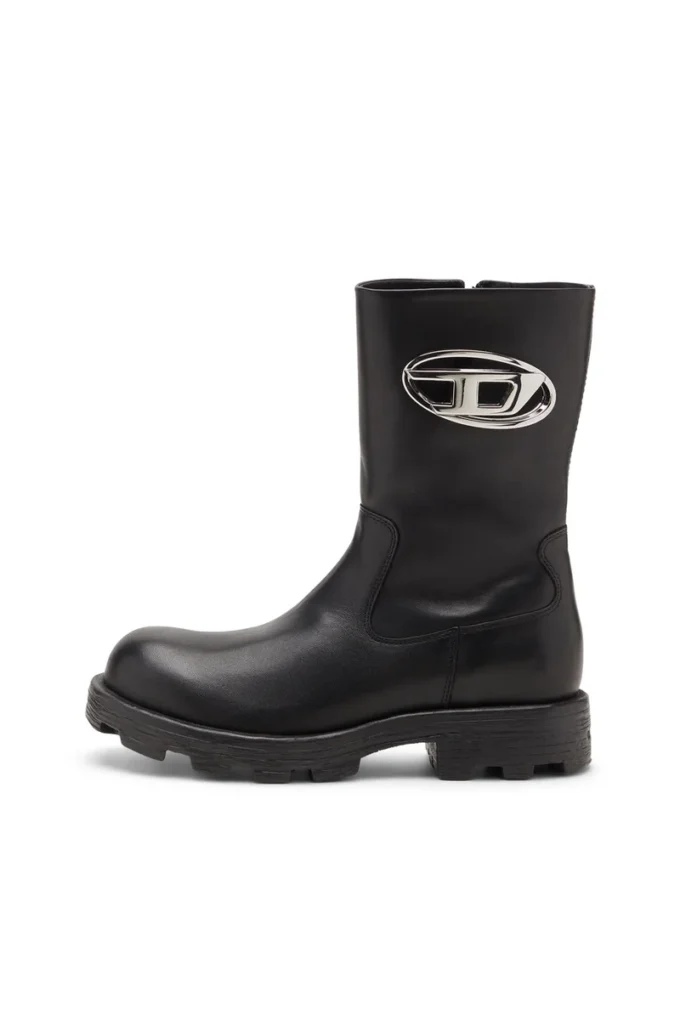 d-hammer bkr d w Bottes D-Hammer-Biker en cuir brillant