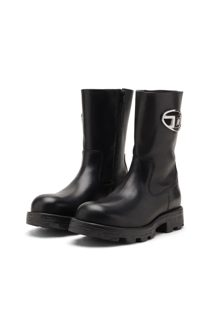 d-hammer bkr d w Bottes D-Hammer-Biker en cuir brillant