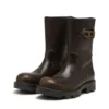 d-hammer bkr d w Bottines D-Hammer en cuir ajouré avec détails métalliques oxydés
